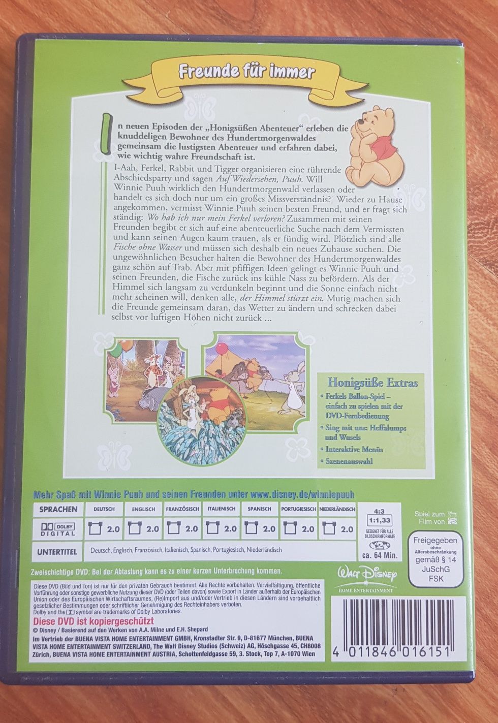 Kubuś Puchatek wielojęzyczna bajka na DVD