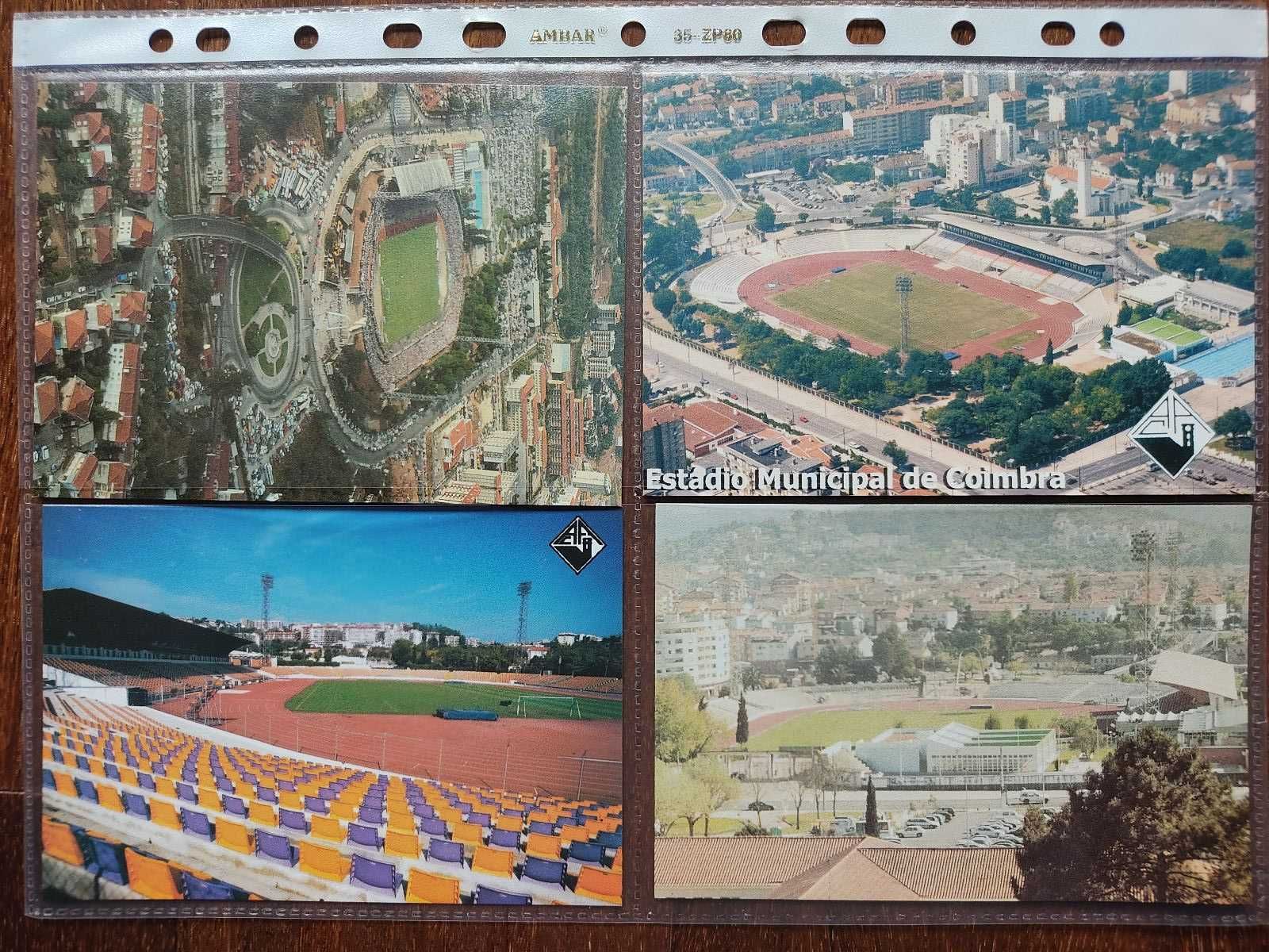 4 Postais do estádio municipal de Coimbra, Académica