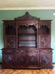 Móvel de sala de jantar com mesa e cadeiras