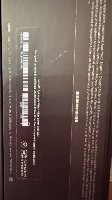 Apple Watch 2 Nike+Edition 38 мм