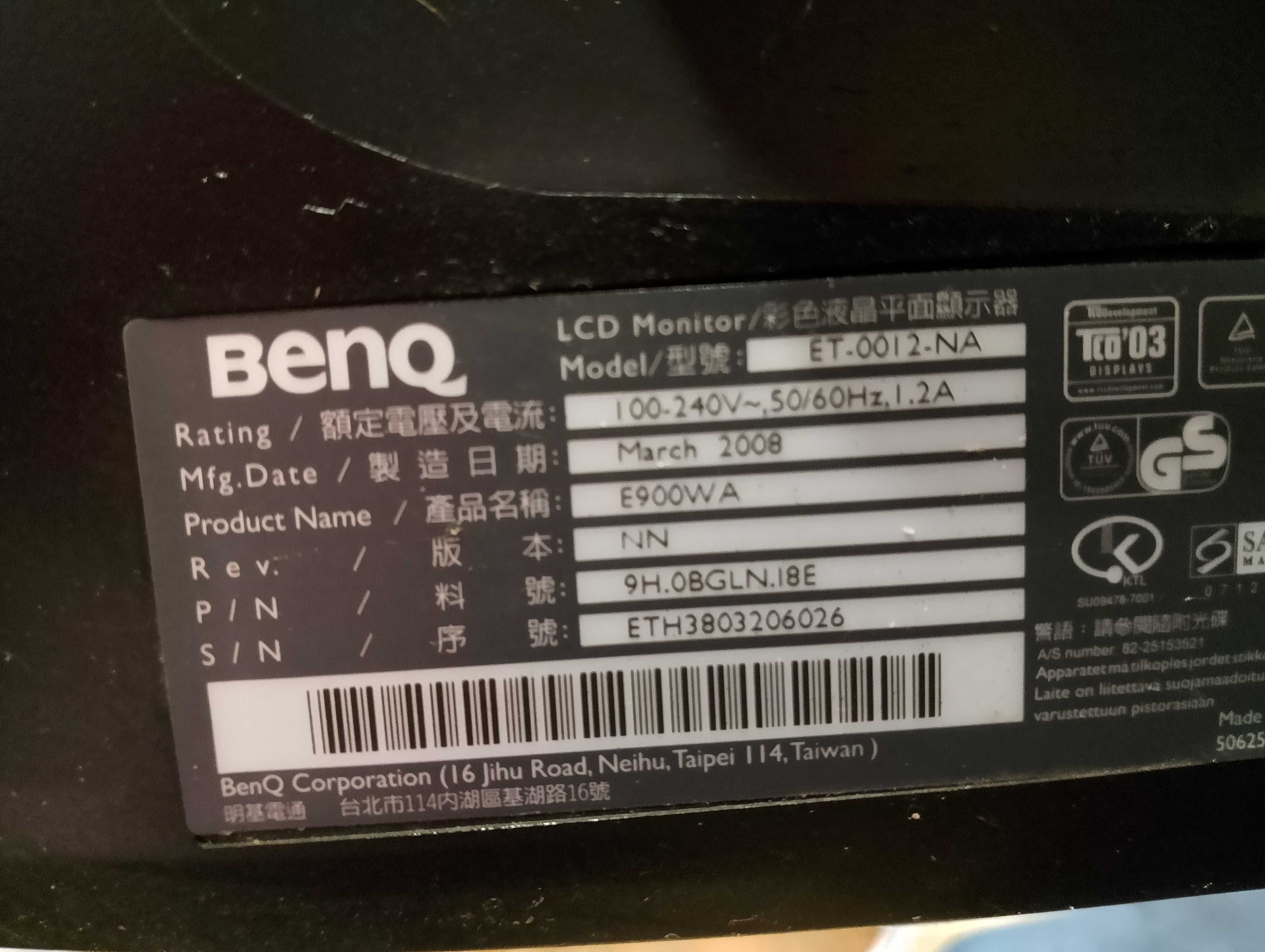 Monitor BenQ e900wa