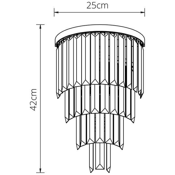 Candeeiro suspenso led em cristal estilo clássico *novidade*