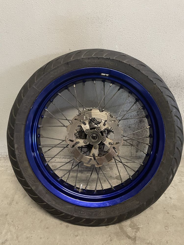 Suspensão dianteira + Rodas Supermotard Husqvarna 50 SMS (completas)