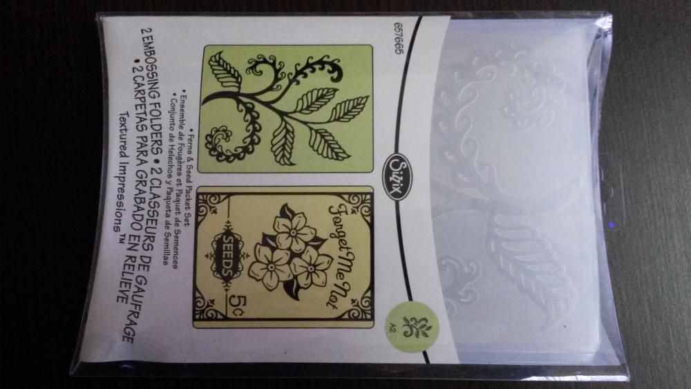 Sizzix Textured Impressions Embossing Folders 2PK - Ferns & Seed Packe