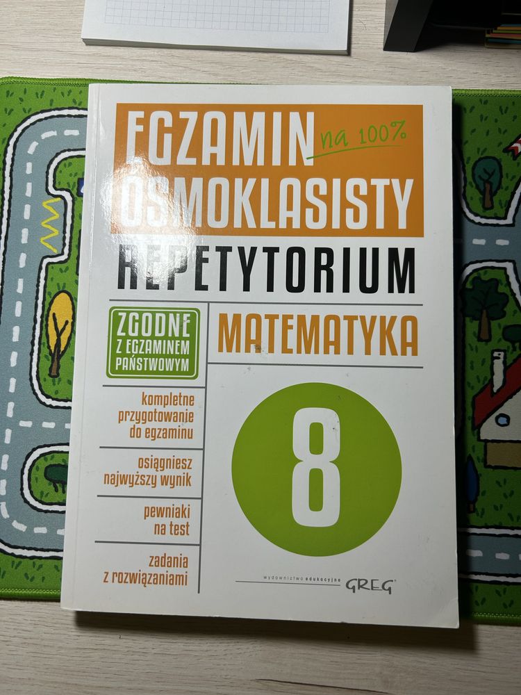 Repetytorium ósmoklasisty egzamin ósmoklasisty Matematyka Greg