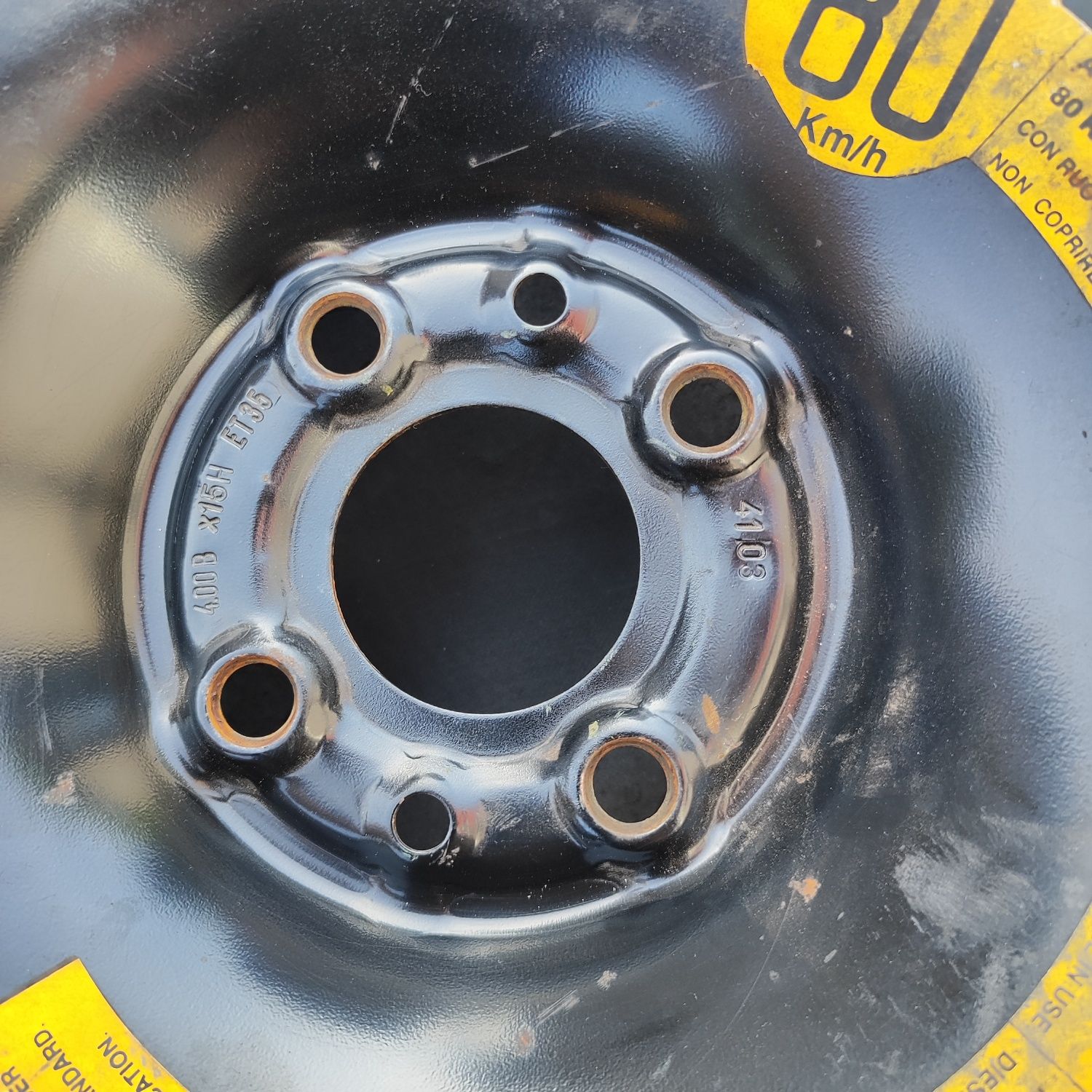 FIAT Koło dojazdowe 125/90 R15 Continental 4x98 Pokrowiec dojazdówka