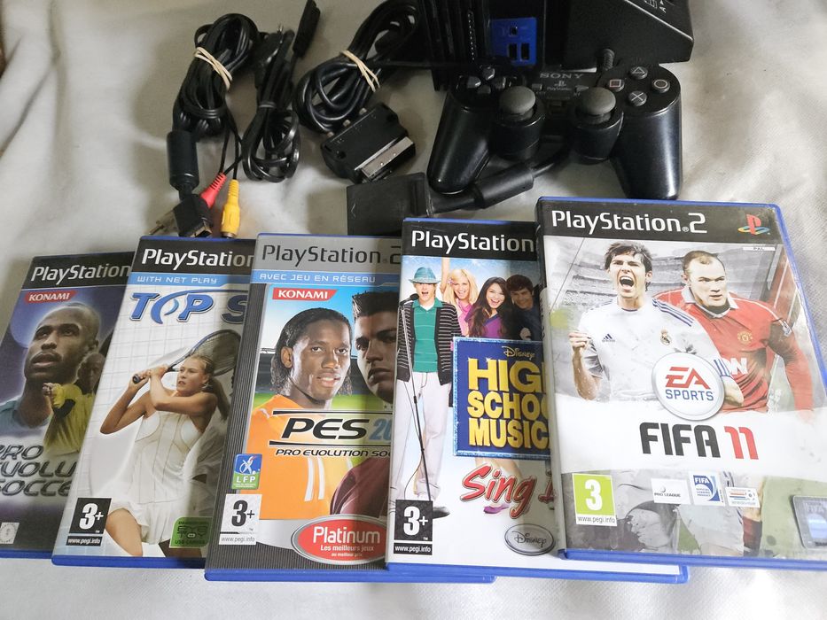Ps2 com jogos a funcionar