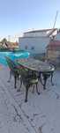 Conjunto Mesa ferro +4 cadeiras