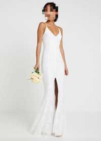 Suknia ślubna M 38 biała boho rustykalna biała