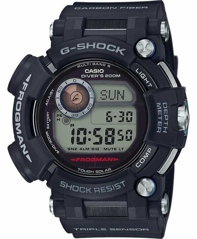 CASIO G-SCHOCK Diver's 200m FROGMAN Tough Solar - relógio de mergulho