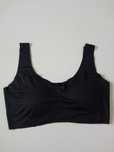 Nowy bezszwowy sportowy biustonosz czarny r 2XL