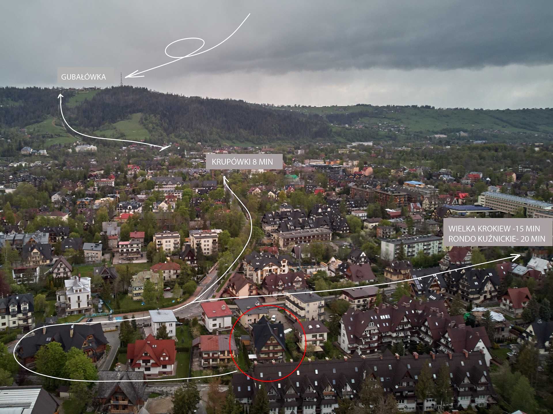 Willa Za Cieszynianką centrum Zakopanego - 8 min do Krupówek piechotą.