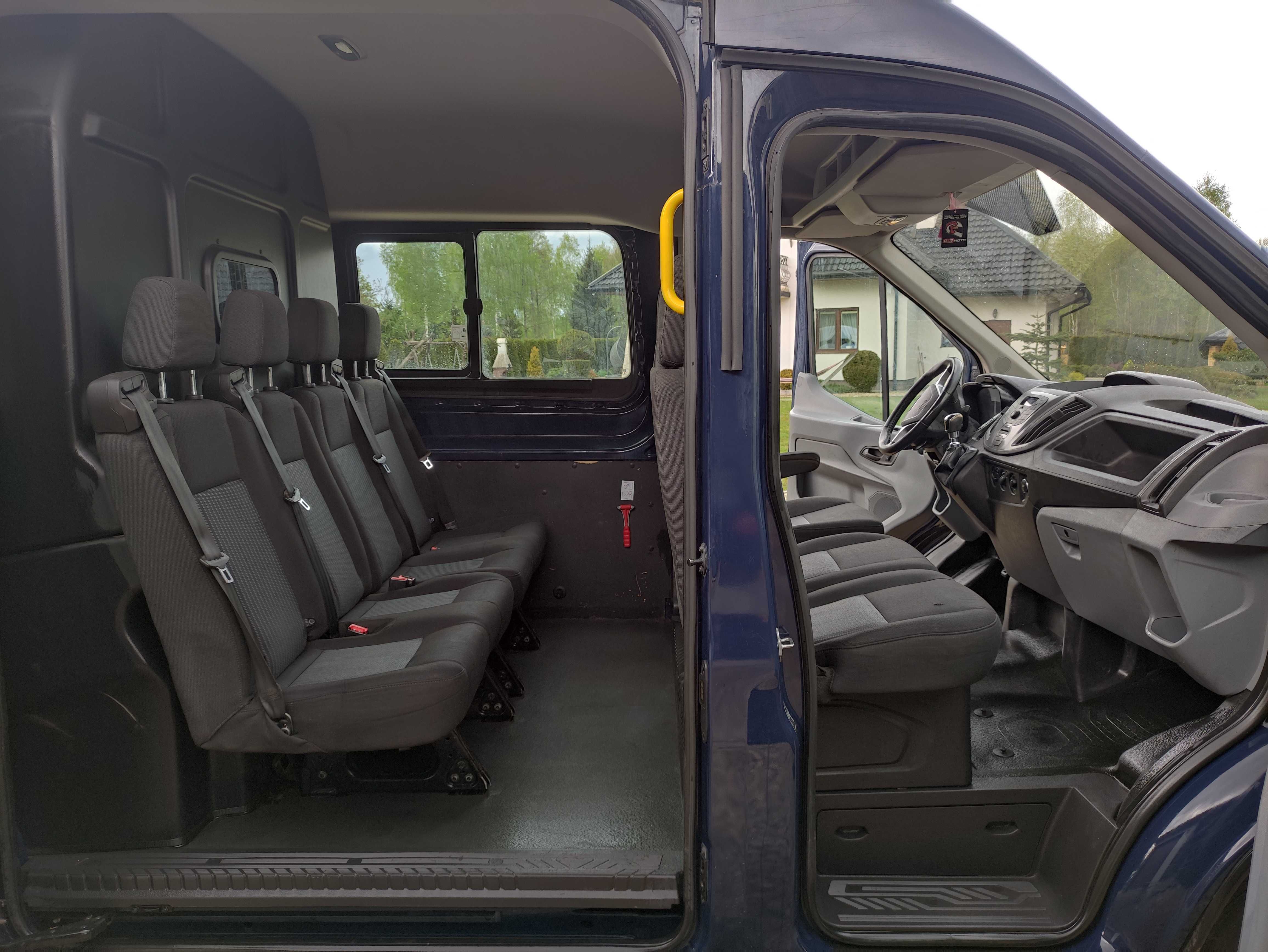 FORD TRANSIT 2.2 tdci 150 km Salon PL 7 mio os. Brygadówka  l3h2 FV23%