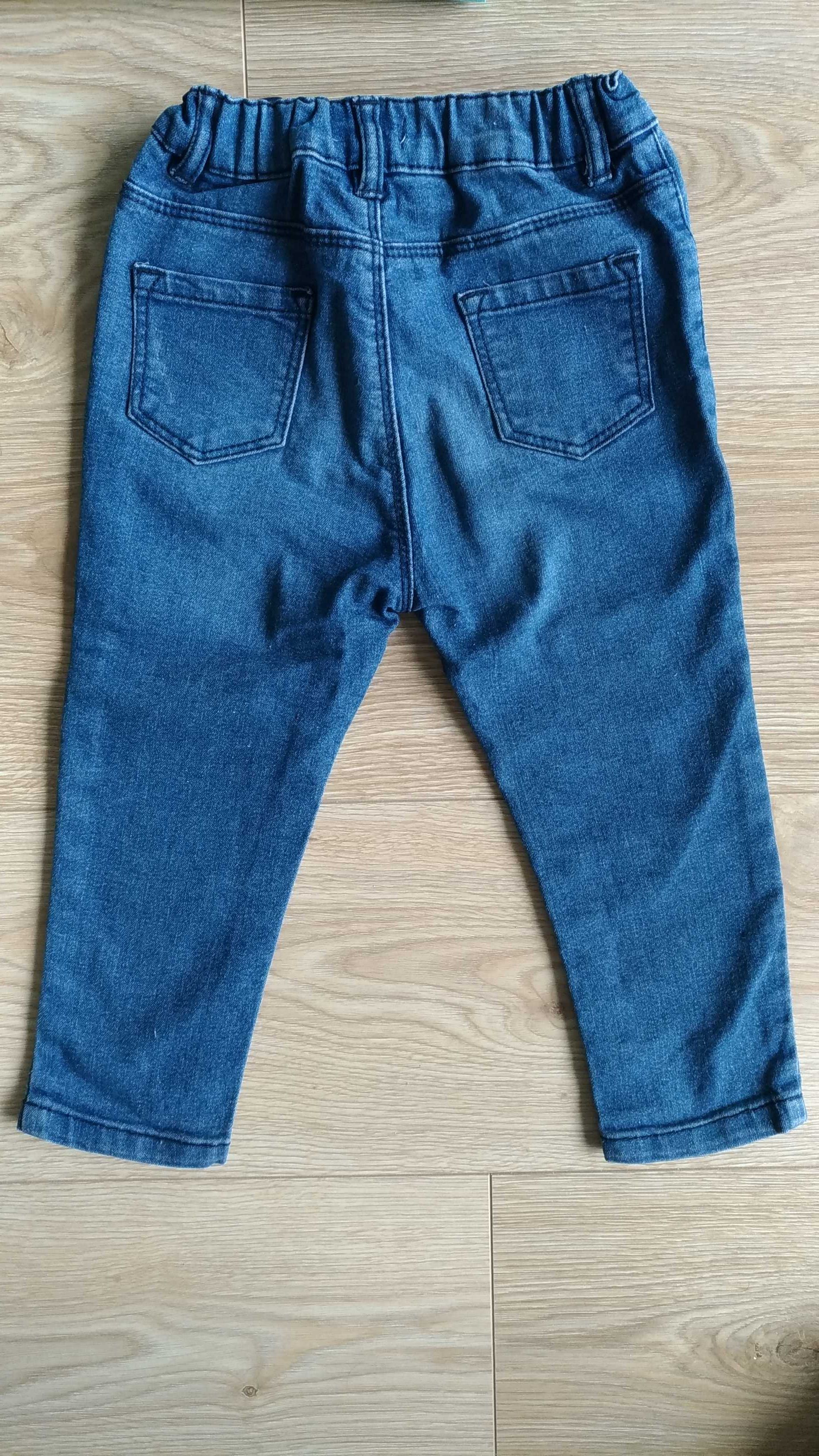 Jeansy spodnie jeansowe rozmiar 92