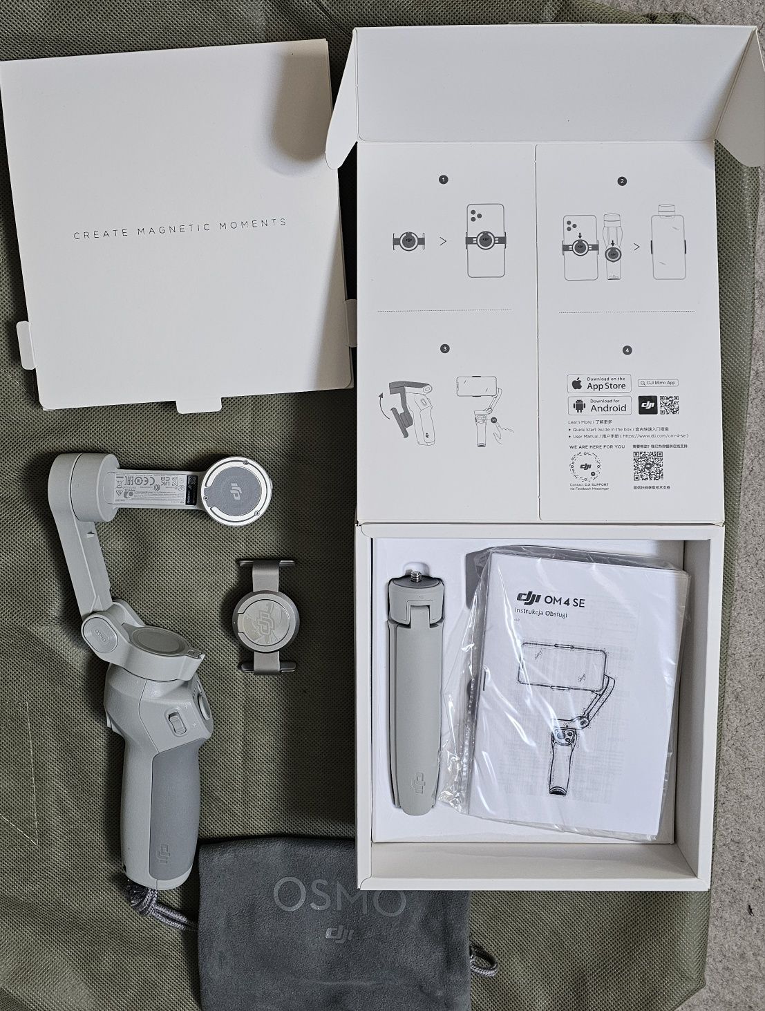 Gimbal Dji Osmo Mobile 4 SE-idealny