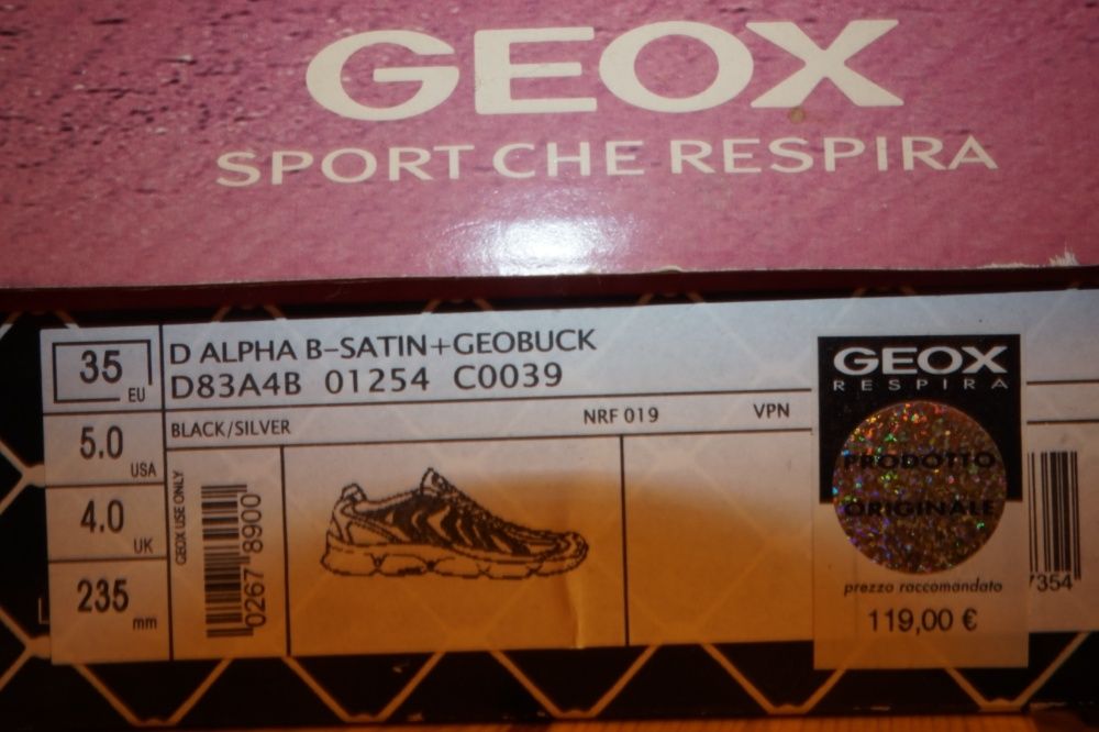 Nowe buty sneakersy Geox Alpha rozm. 35