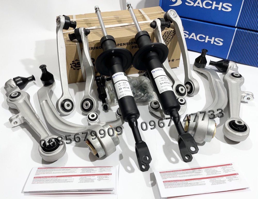 Комплект Рычагов + Передние амортизаторы VW Passat B5/Б5 Audi A6 C5/А6