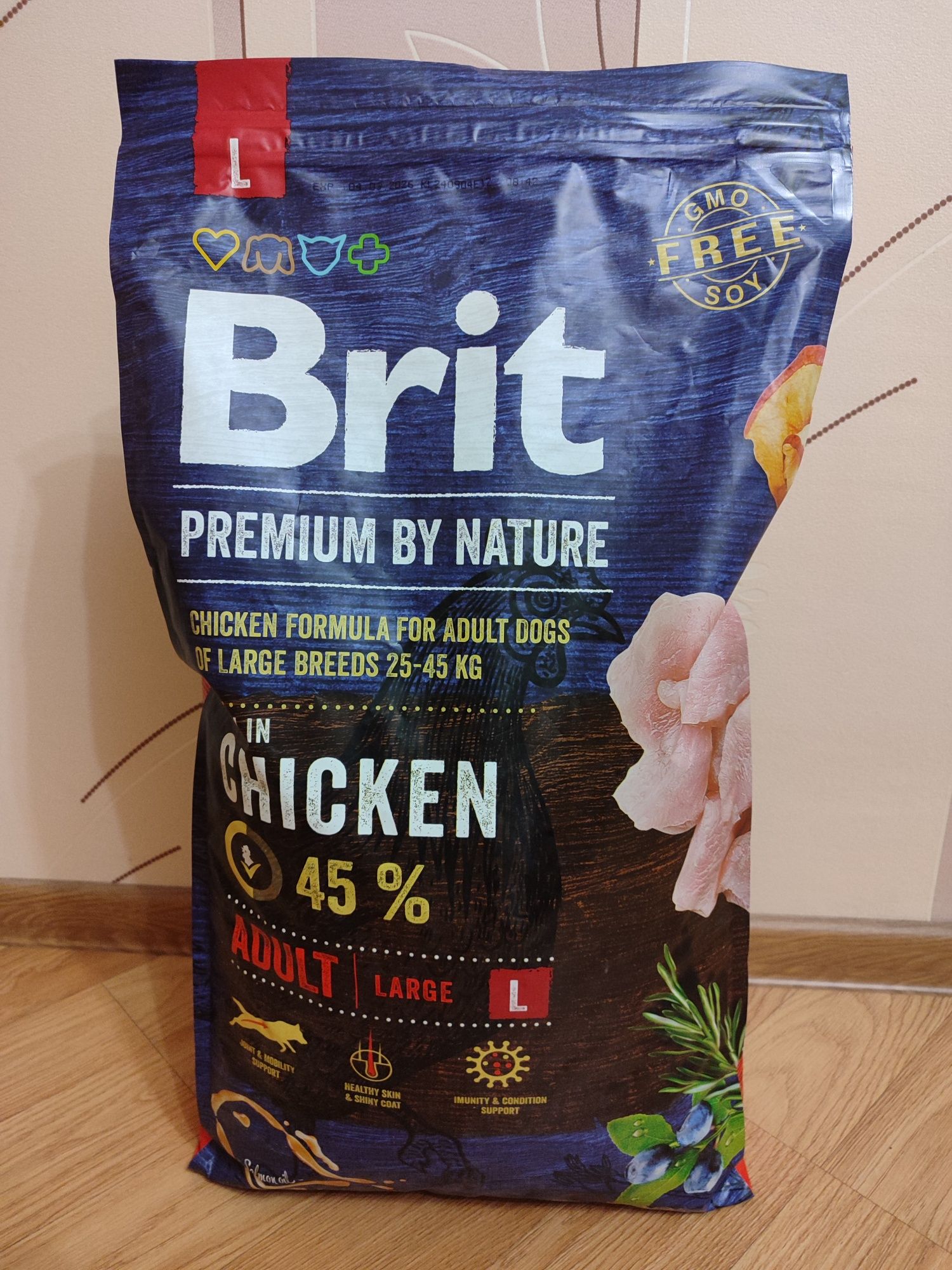 Сухий корм для собак з куркою Brit Premium Adult L Chicken 8кг