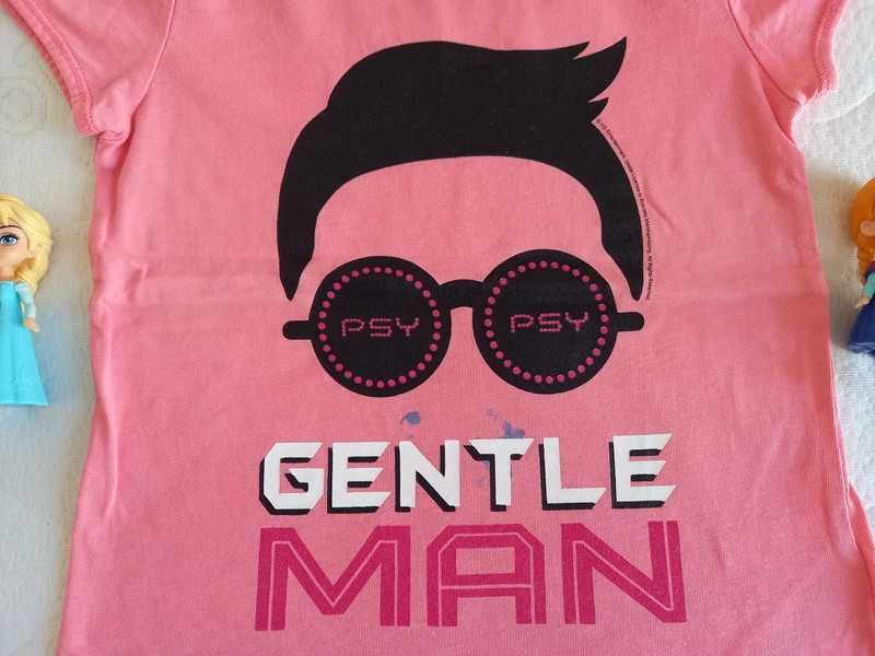 Różowa koszulka H&M T-Shirt na lato - rozmiar 110