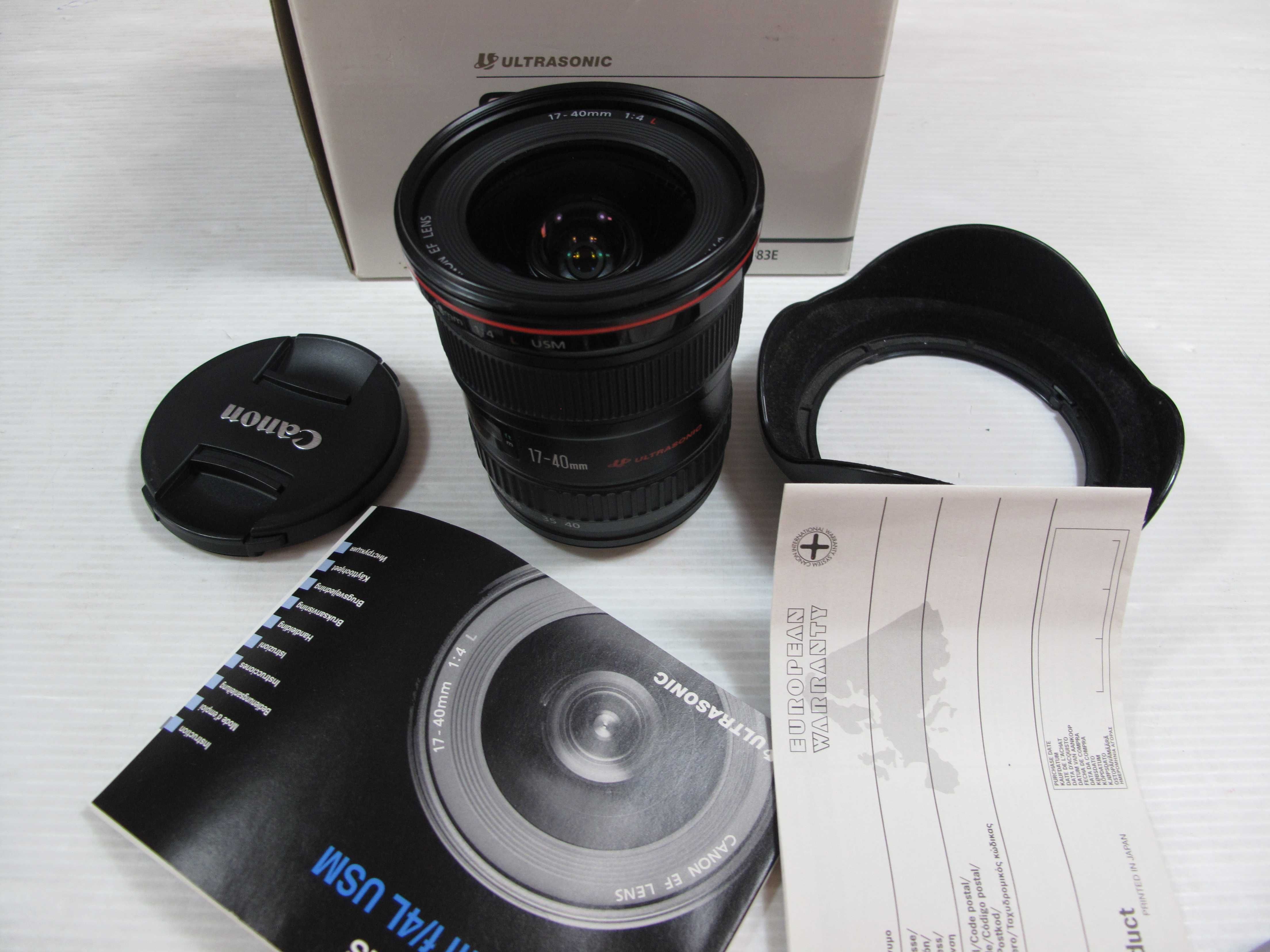 Canon 17-40 L F4 na caixa como NOVA ver fotos