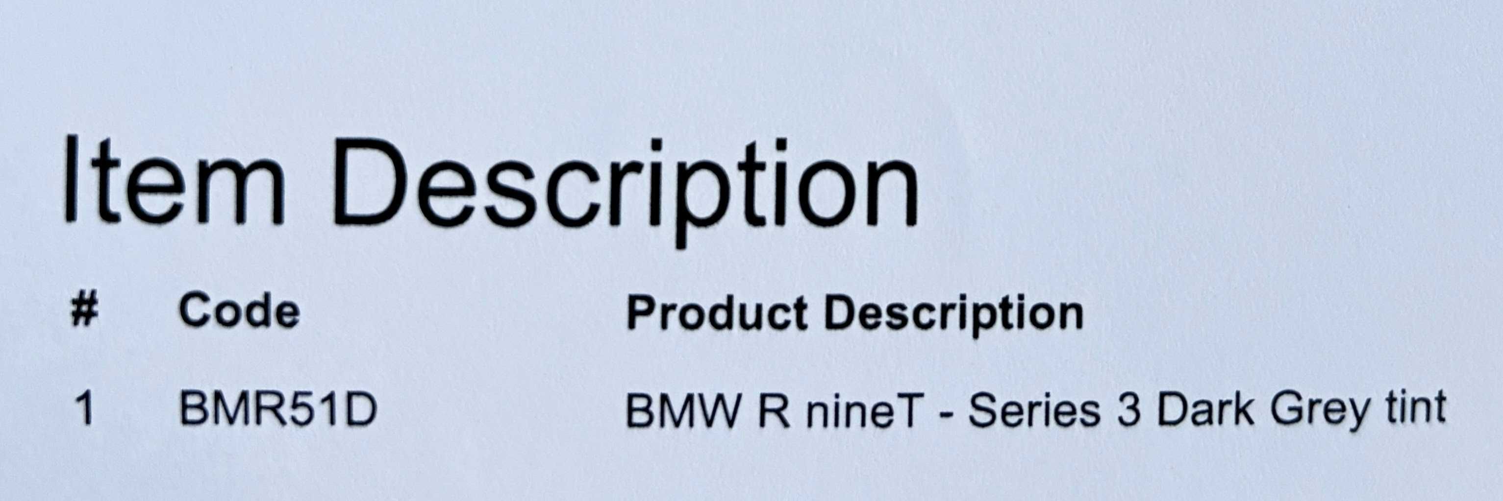 BMW RnineT DART Flyscreen 3 - Smoke grey