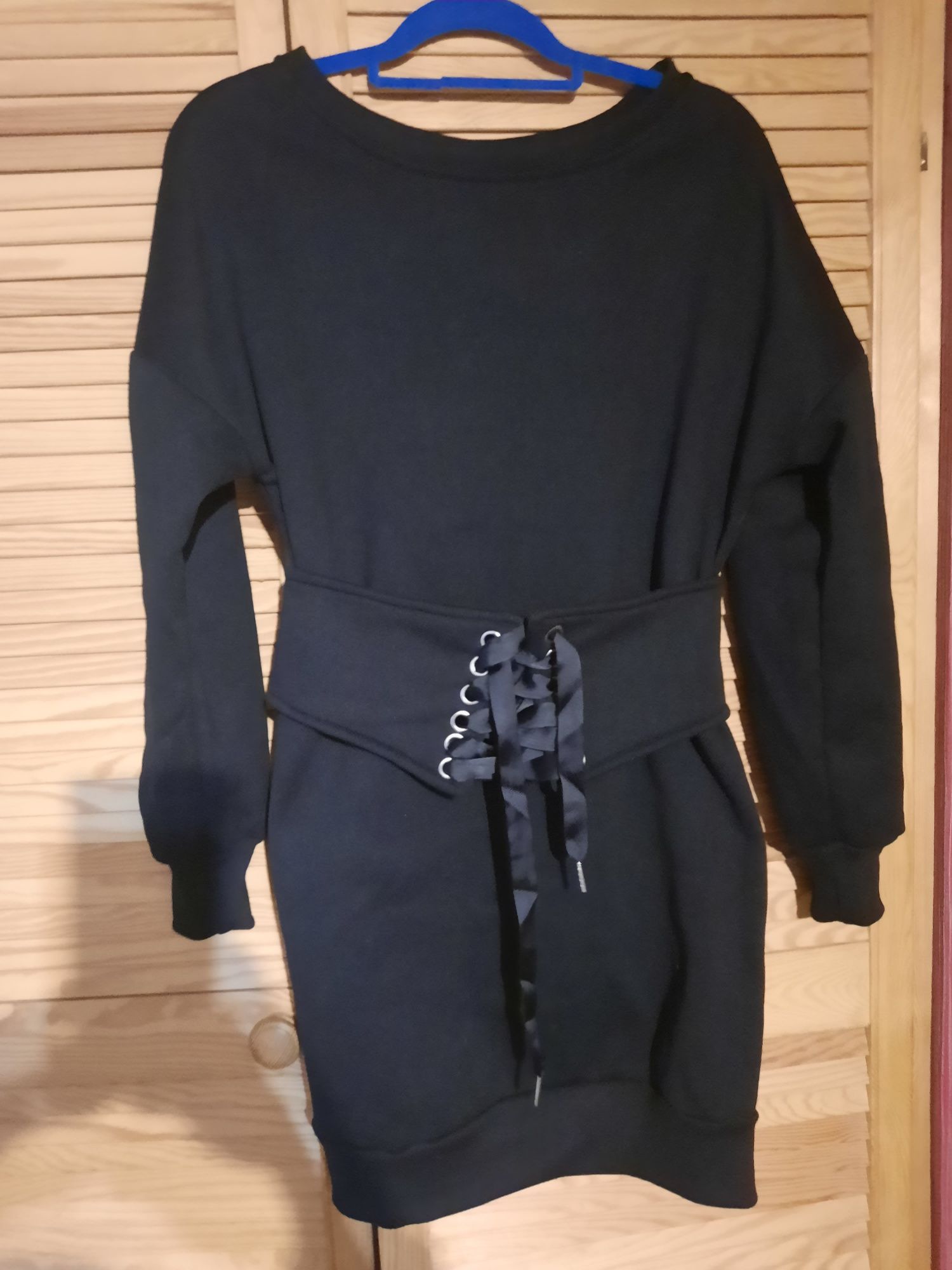 Bluza tunika sukienka czarna