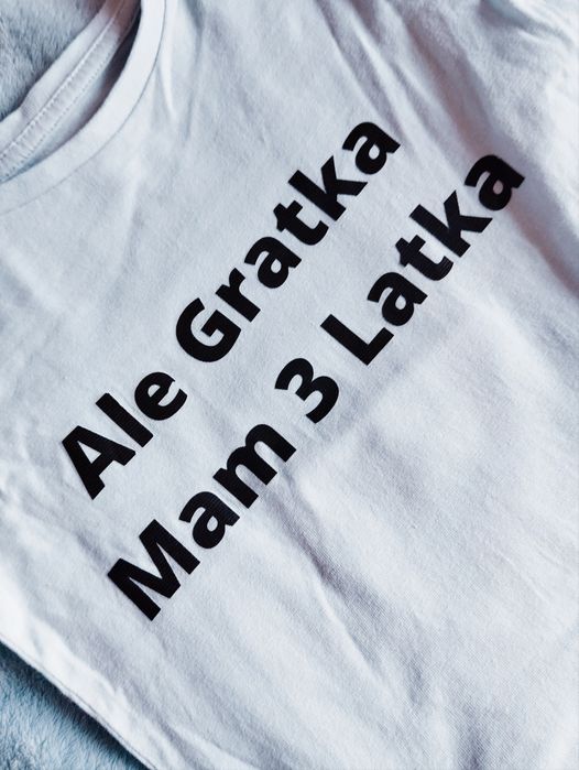 Bluzka na 3cie urodziny dla chłopca