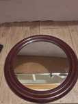 lustro 50 cm bordowa rama