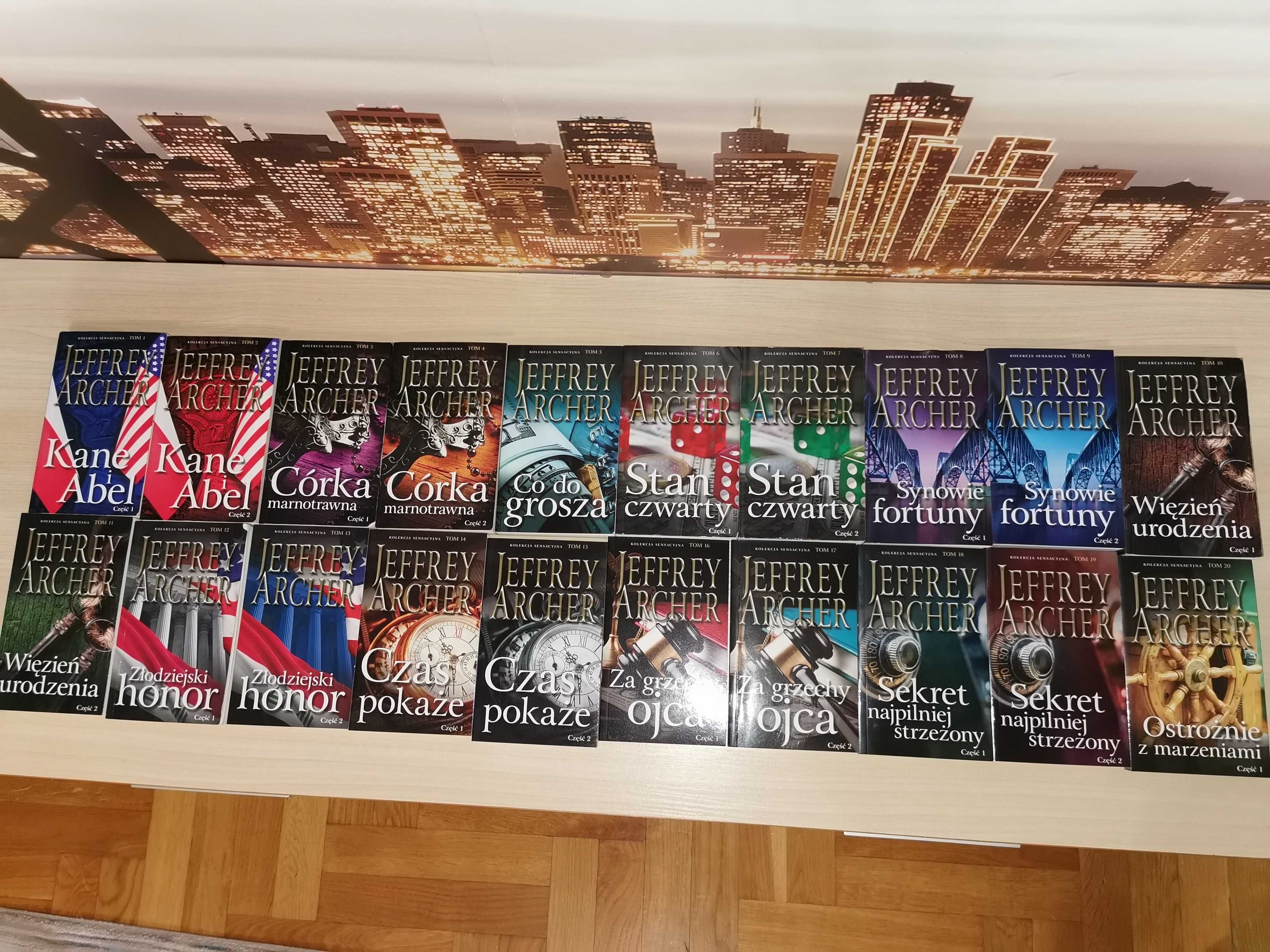 Ksiązki Kolekcji sensacyjnej 1-20 Jeffrey Archer