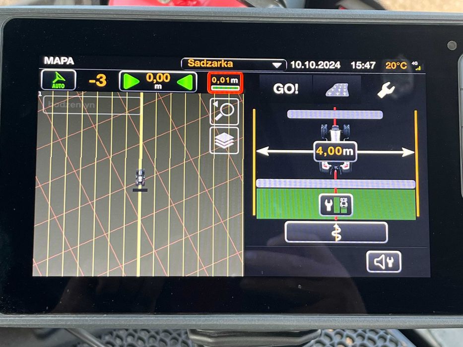 SADZARKA porzeczek, aronii, drzewek, krzewów - Usługa sadzenia GPS