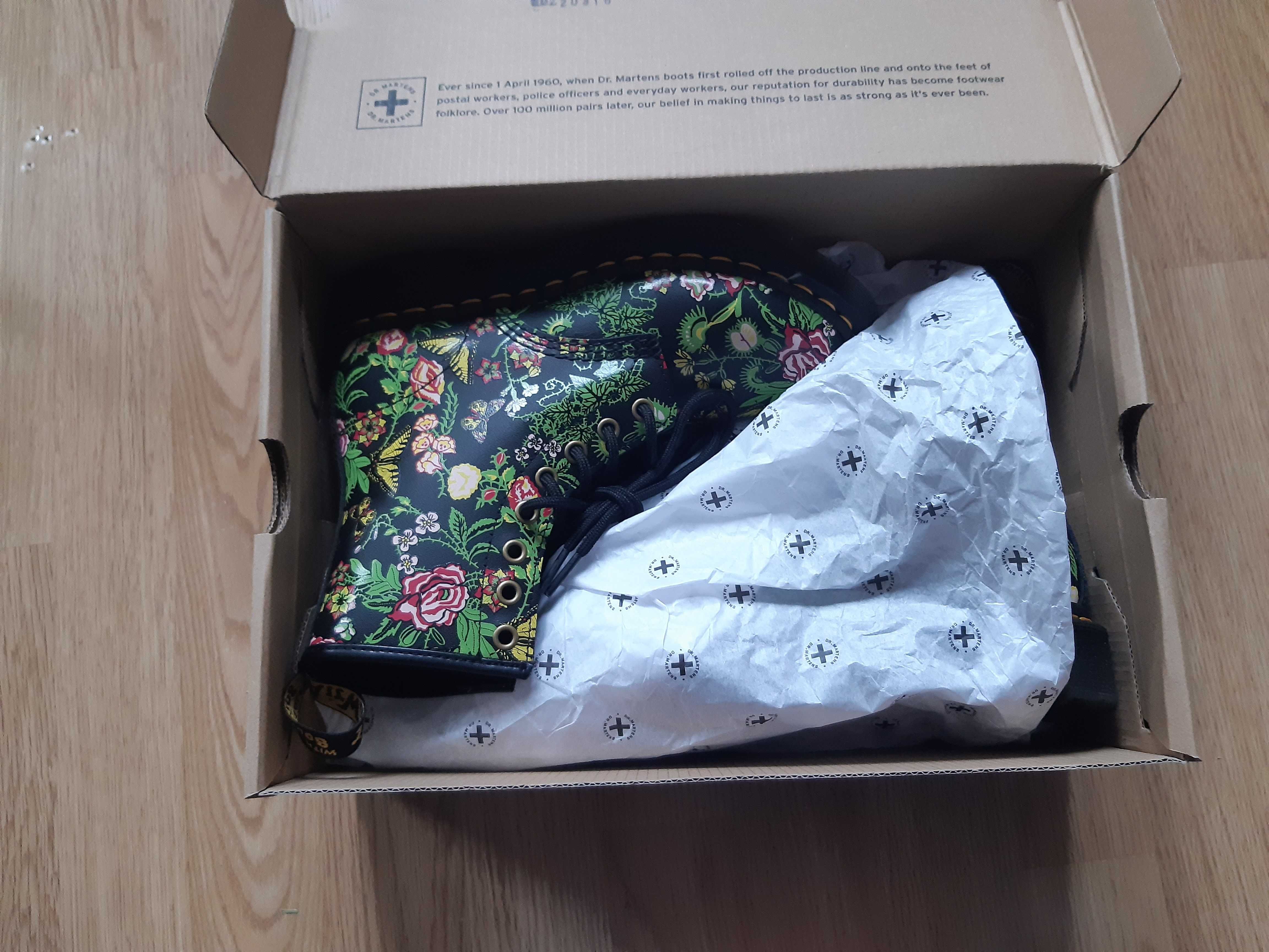 Dr. Martens - kolorowe skórzane buty, nowe. rozmiar 36