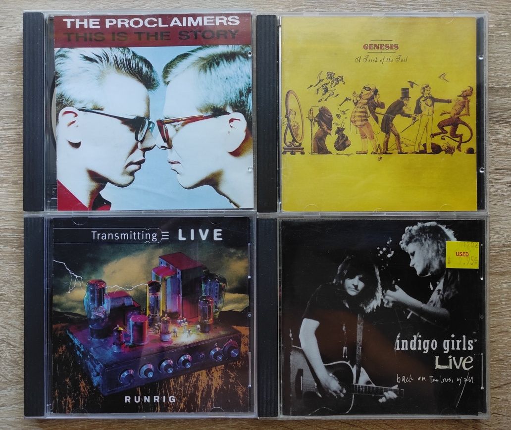 Фирменные CD диски The Proclaimers, Genesis, Runrig, Indigo Girls