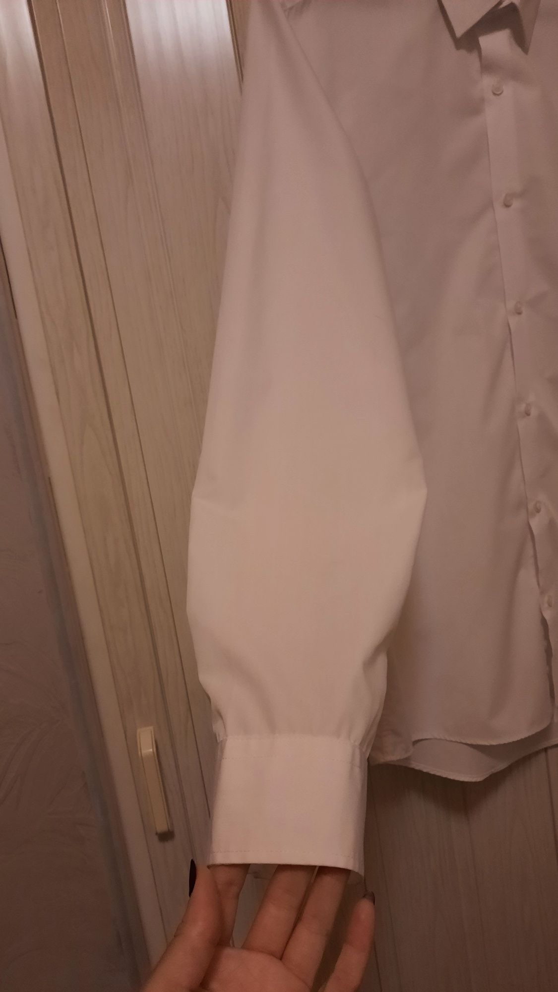 Біла сорочка F&F slim fit в ідеальному стані