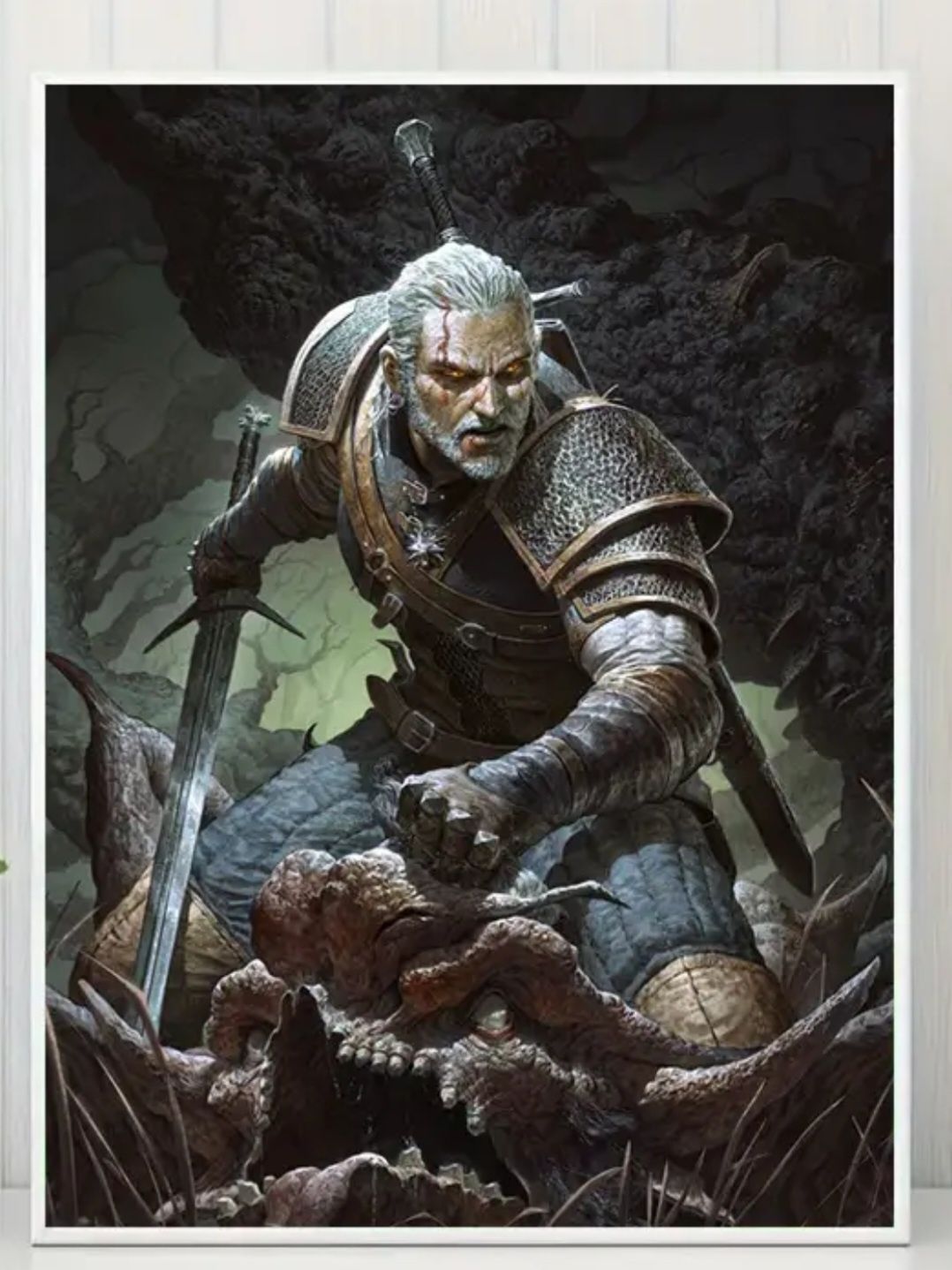 Obraz na płótnie Wiedzmin Geralt i Wampir