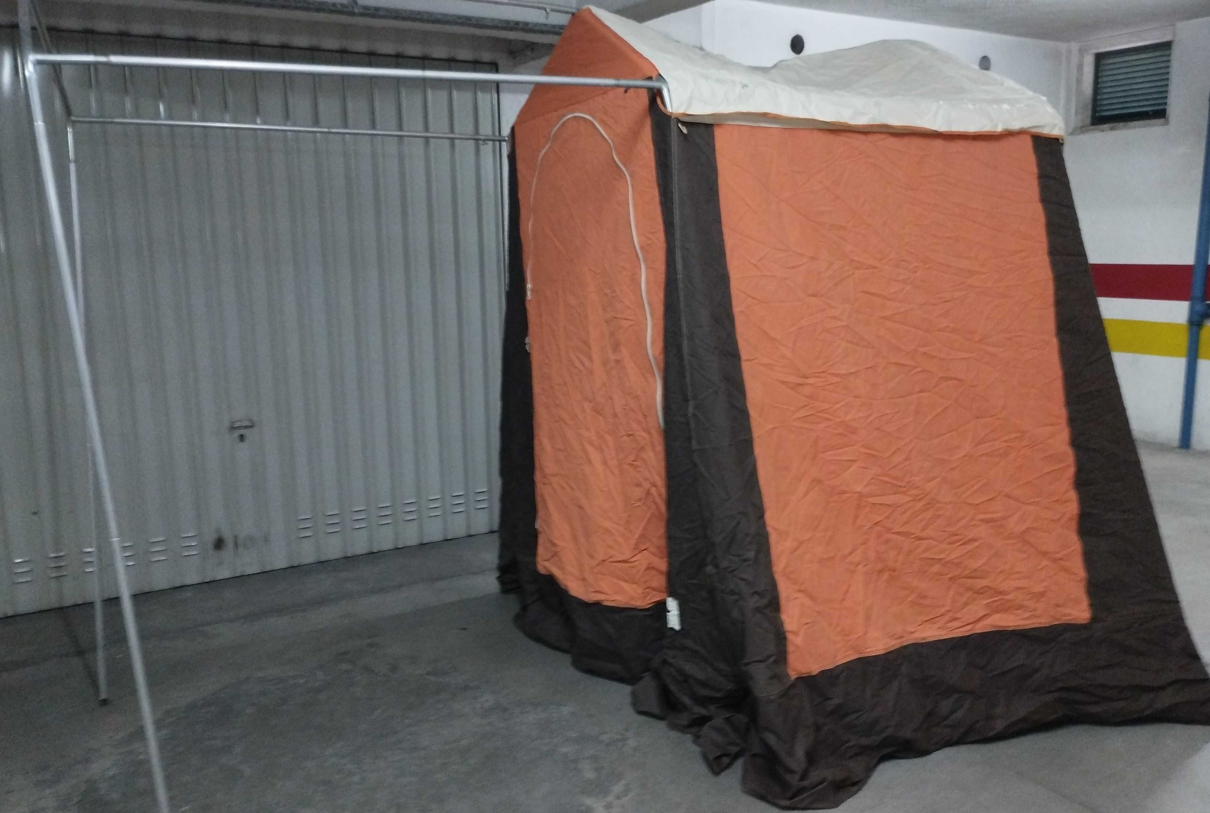 Cozinha campismo, Tenda familiar, Oleado