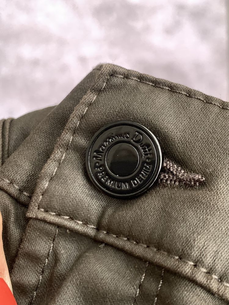 Брюки штаны Massimo Dutti S/M 36 размер вощеные с напылением кожаные