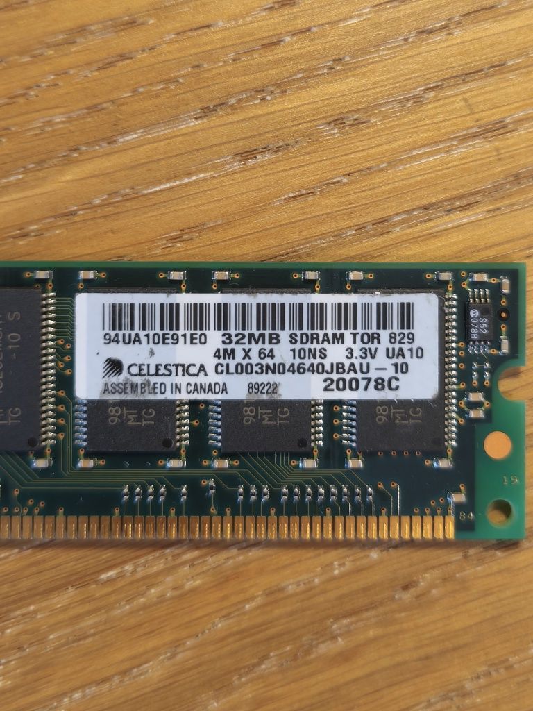 Memória 32MB SDRAM - rara de encontrar