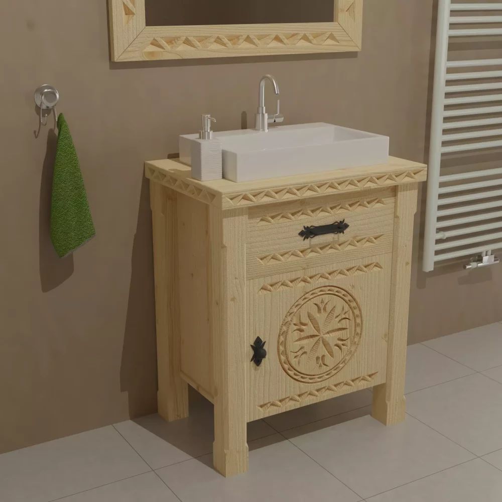 Szafka łazienkowa w stylu góralskim 60cm !PRODUCENT!
