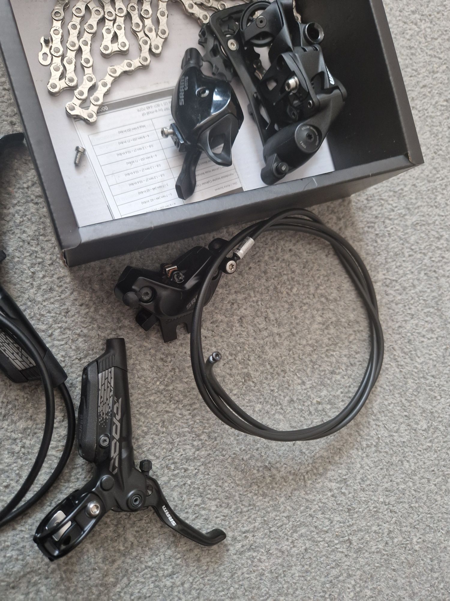 Zestaw Hamulce Sram Code R Manetka Przerzutka Sram NX 11 Speed