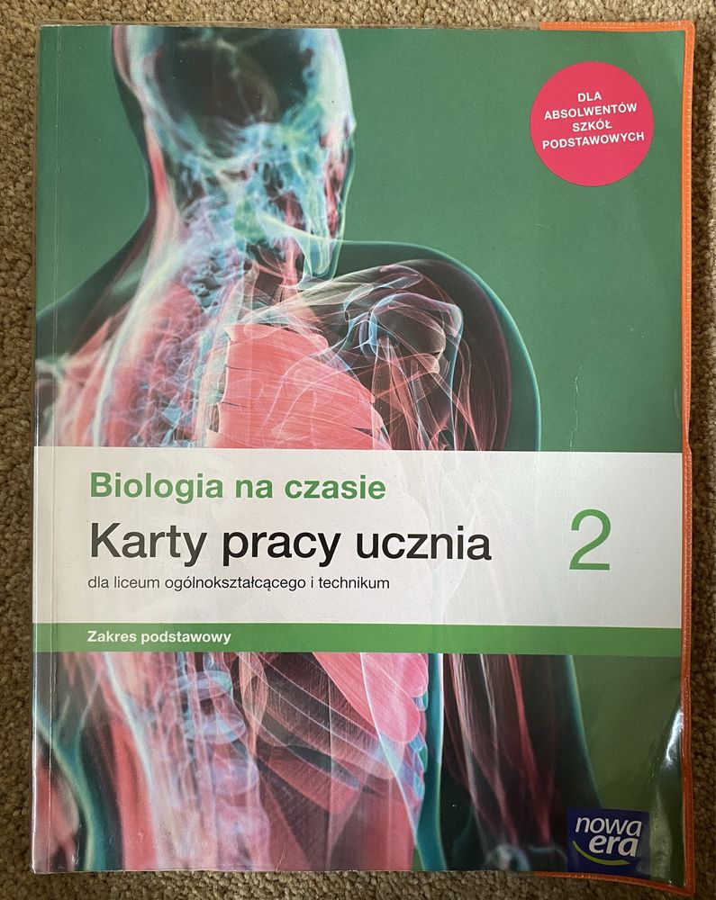 Karta pracy ucznia 2 biologia na czasie liceum i technikum