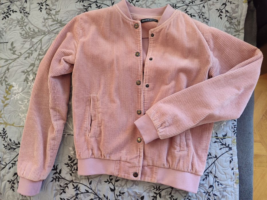 Куртка Brandy Melville, женский вельветовый хлопковый бомбер