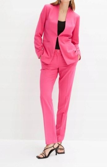 B.P.C garnitur kostium damski spodnium (2-elementy) różowy 42.