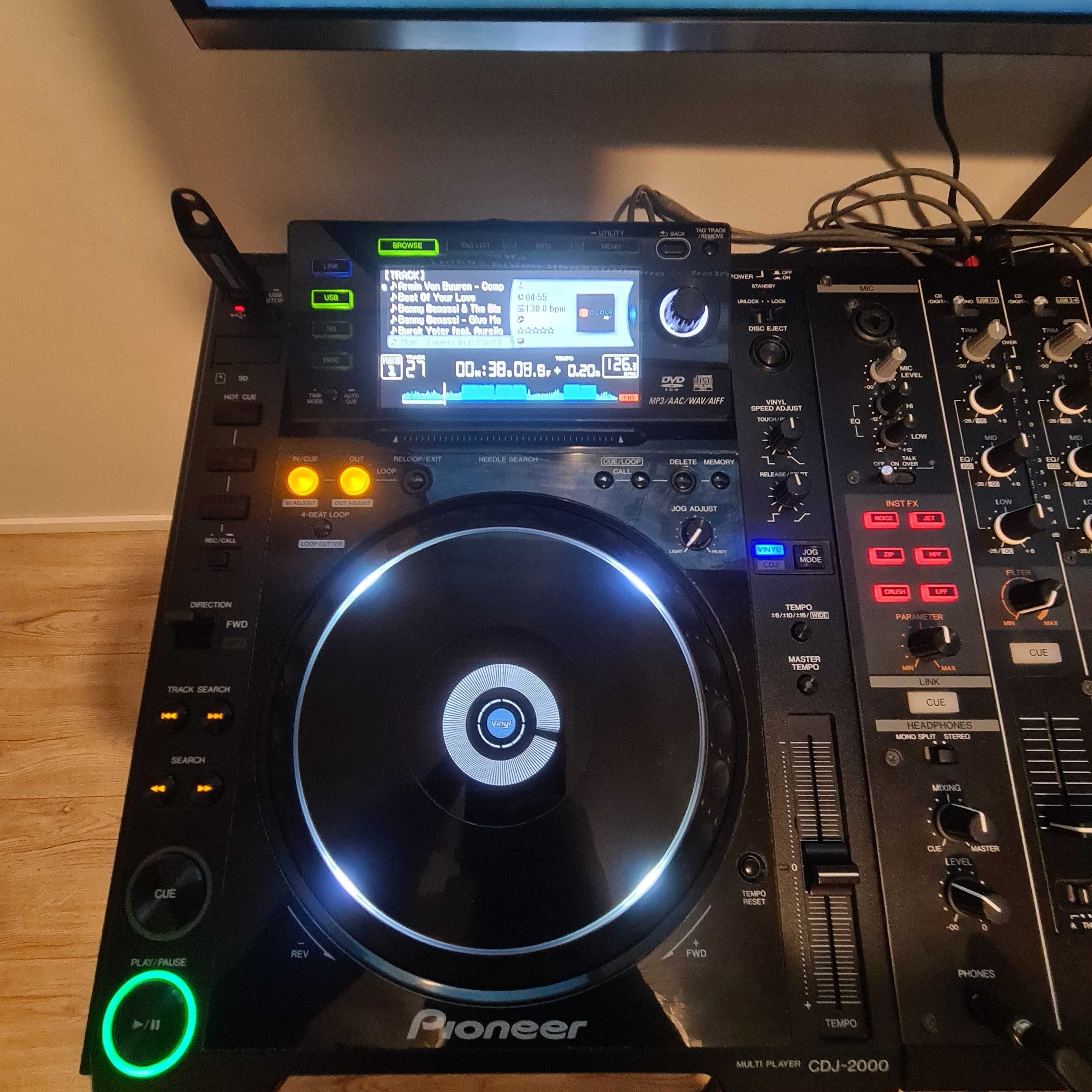 Pioneer Djm -2000+ cdj- 2000 (2програвачі) комплект