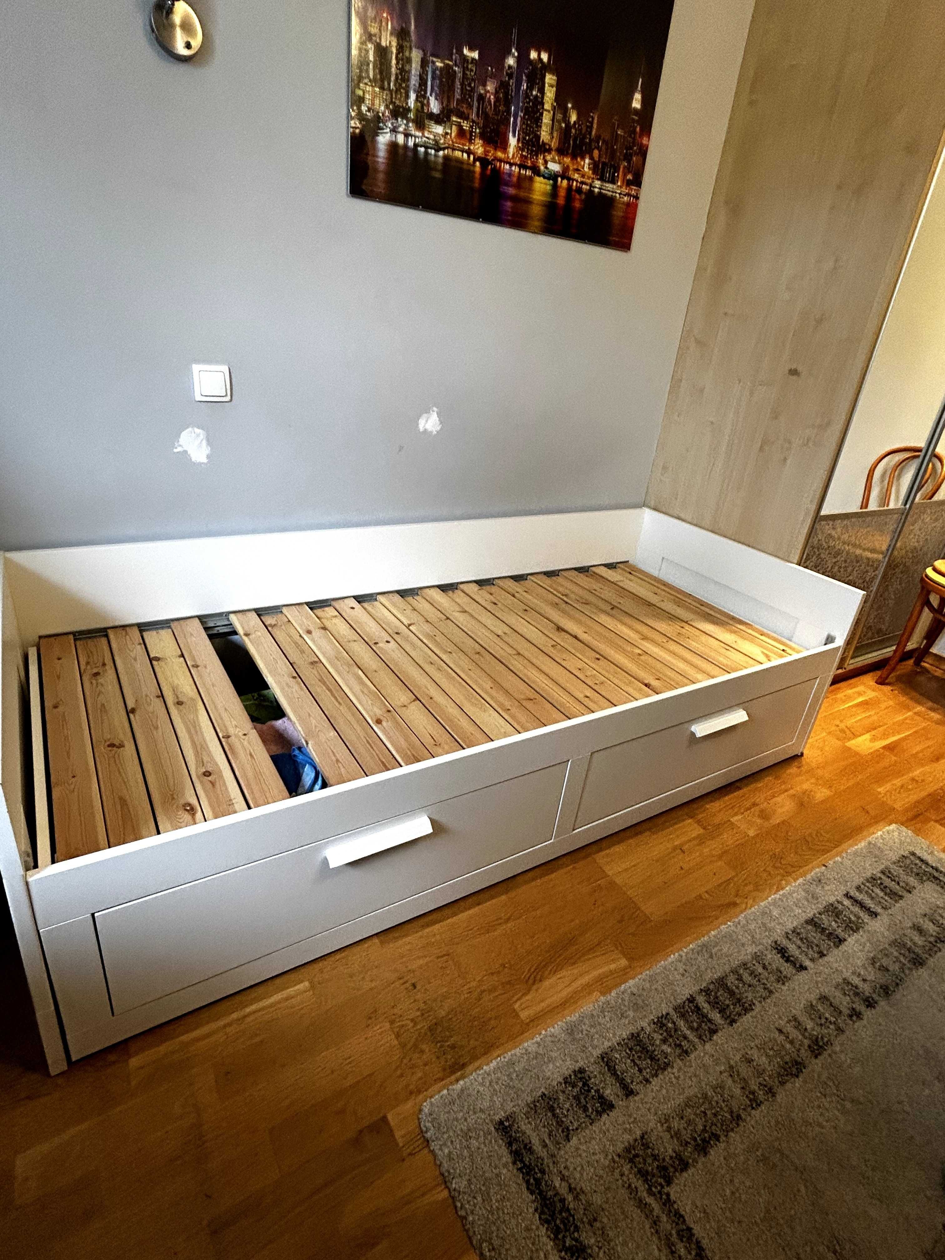 Łóżko rozkładane Ikea Brimnes białe