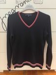 Sweter Tommy Hilfiger 36 granatowy bawełna