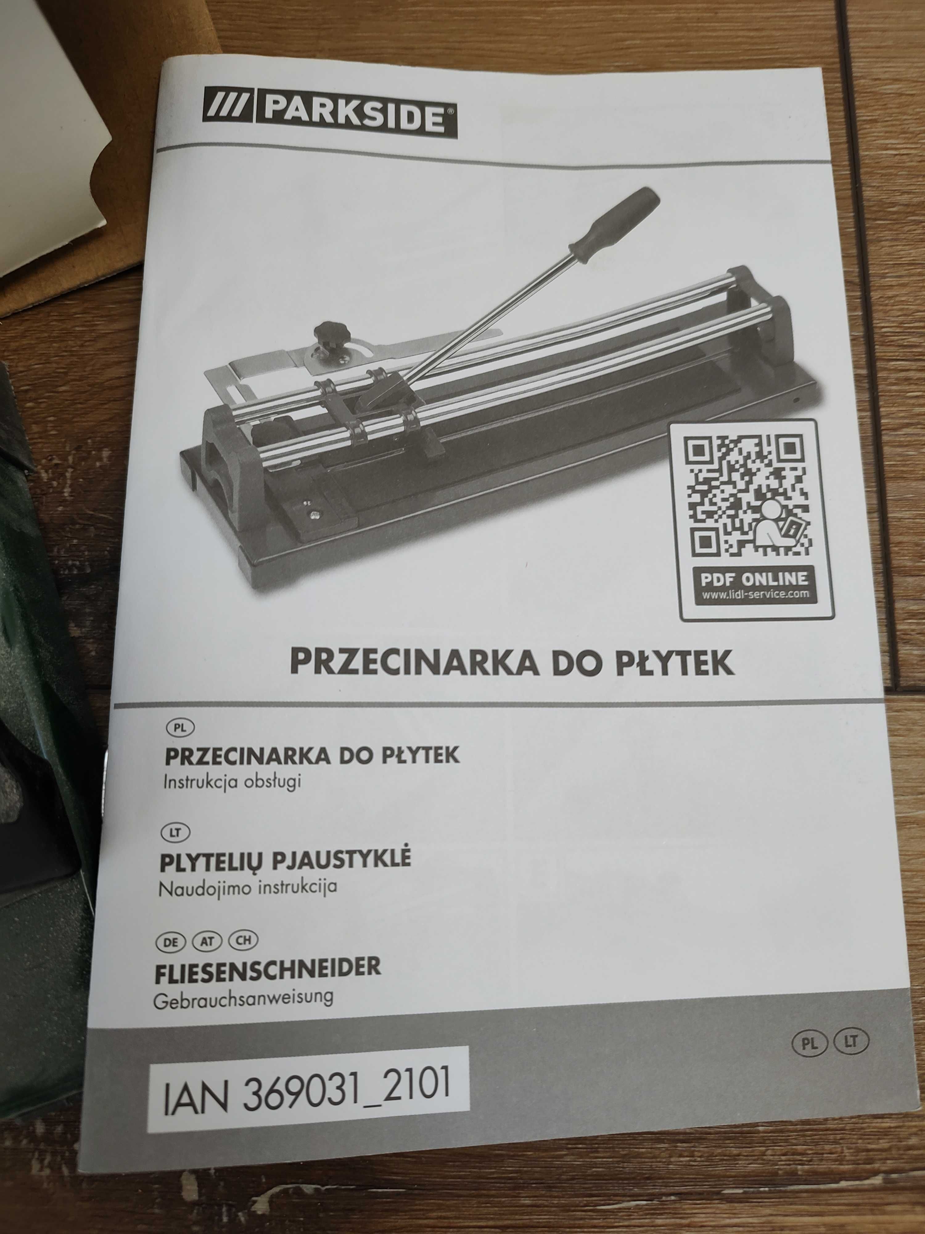 Przecinarka gilotyna do płytek Parkside 400 mm stan bardzo dobry