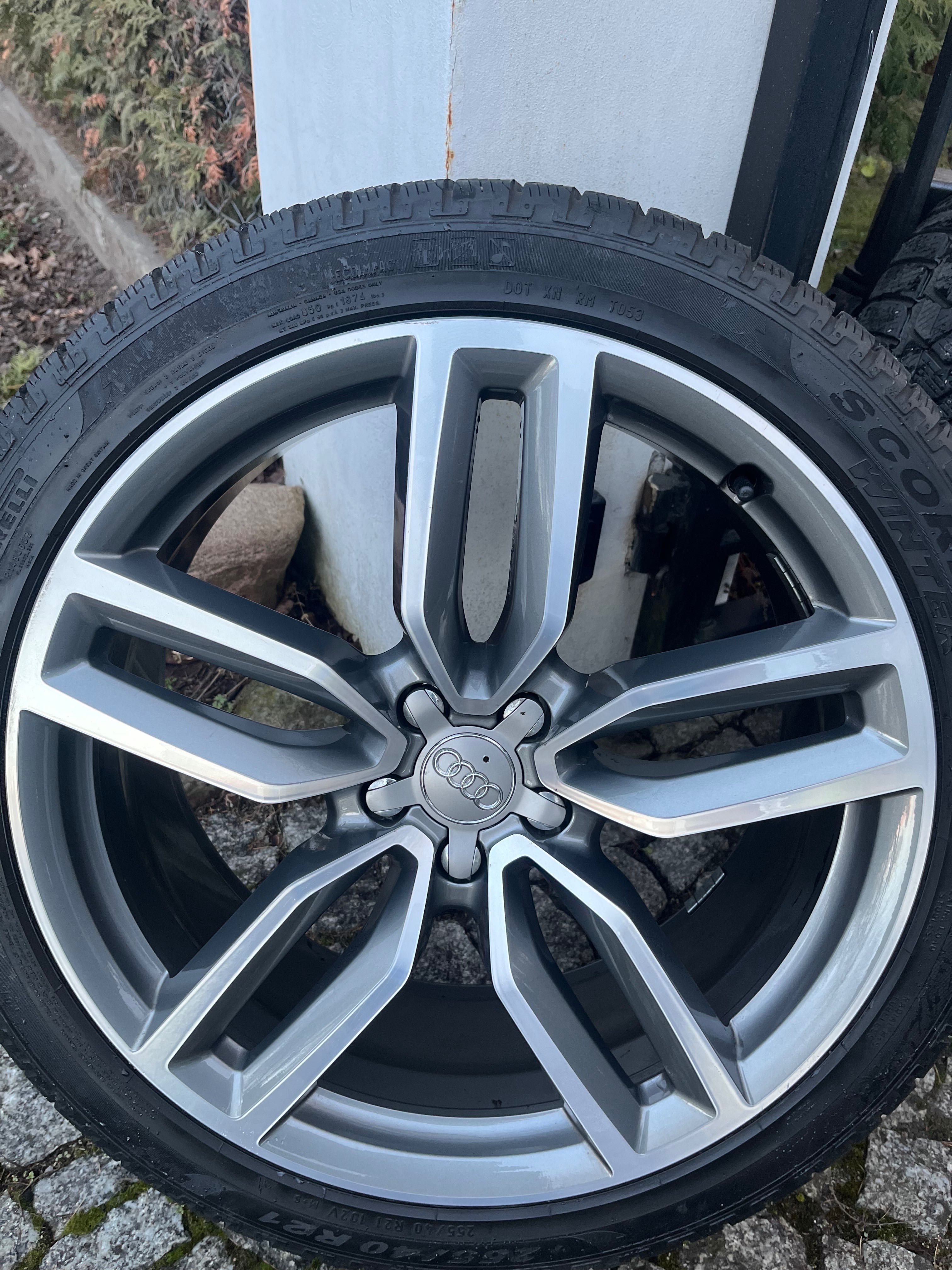 Felgi Audi SQ5, Q5, RSQ3 z oponami zimowymi Pirelli Scorpion