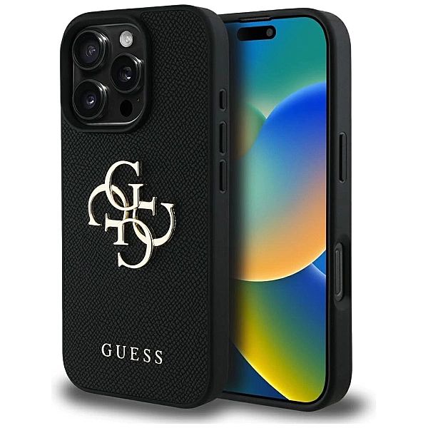 Etui Guess Grained Big 4G Logo Small Classic Logo na iPhone 16 Pro - c