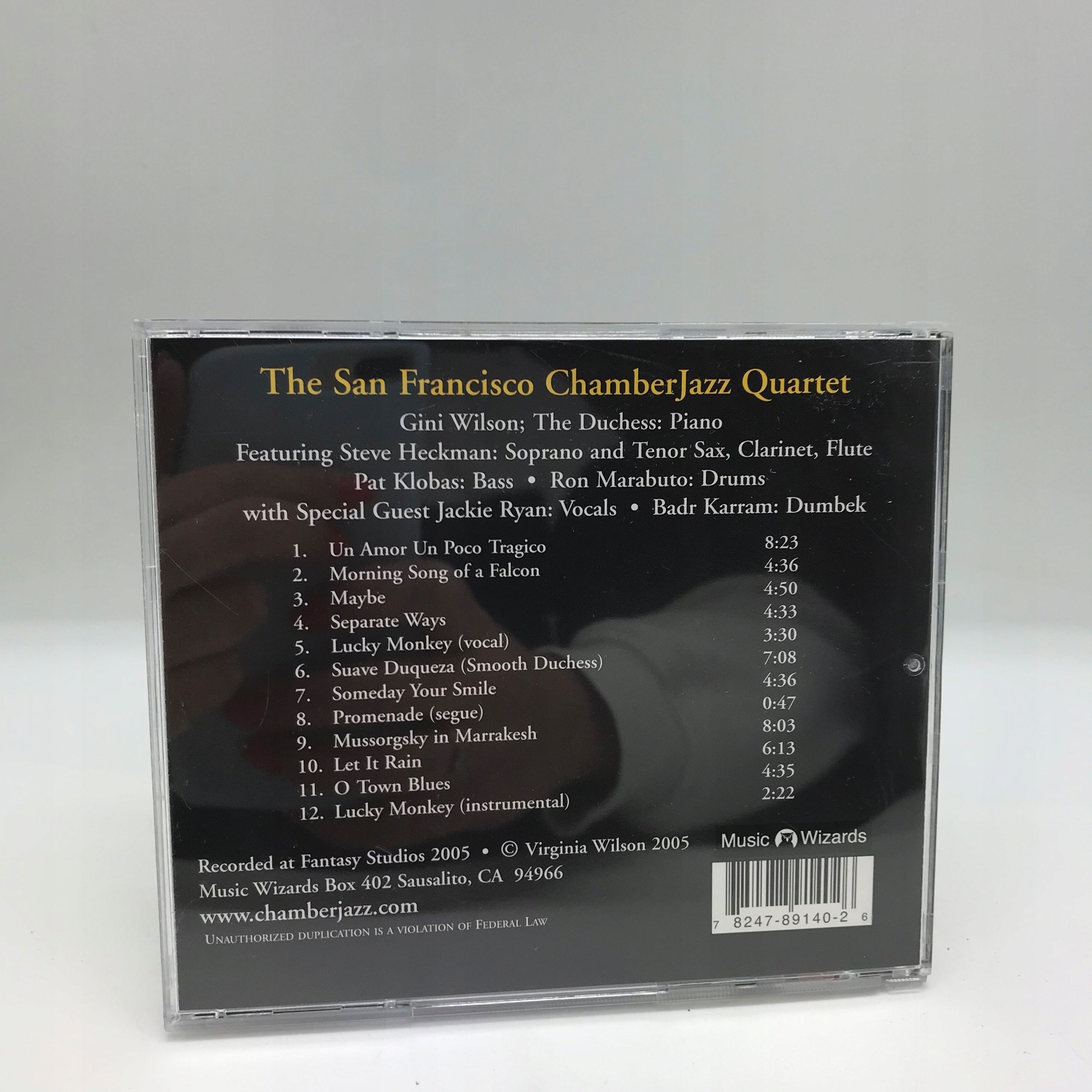 cd - the san francisco chamber jazz quartet - the
