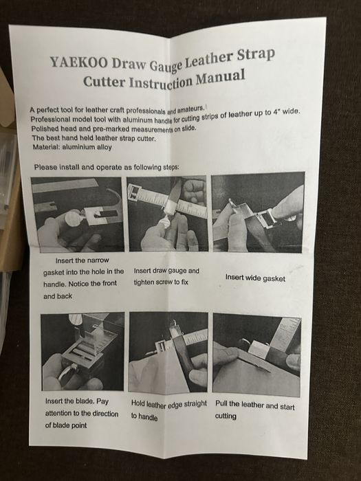 Ремнеріз різак для нарізування шкіряних ременів